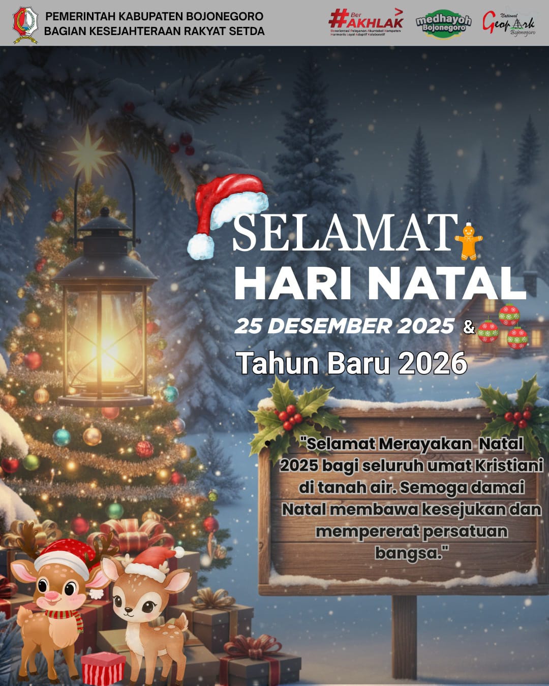 Selamat Natal 2025 dan Tahun Baru 2026