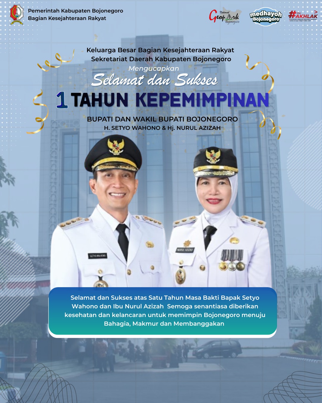 Satu Tahun Kepemimpinan, Dedikasi untuk Bojonegoro yang Lebih Baik